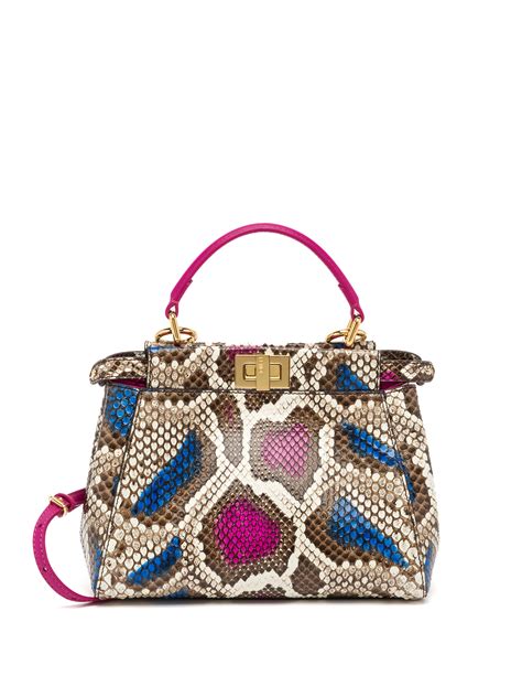fendi python peekaboo mini